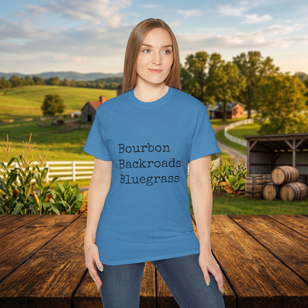 Bourbon Backroads Bluegrass Kentucky T-Shirt | Southern Comfort Graphic Tee