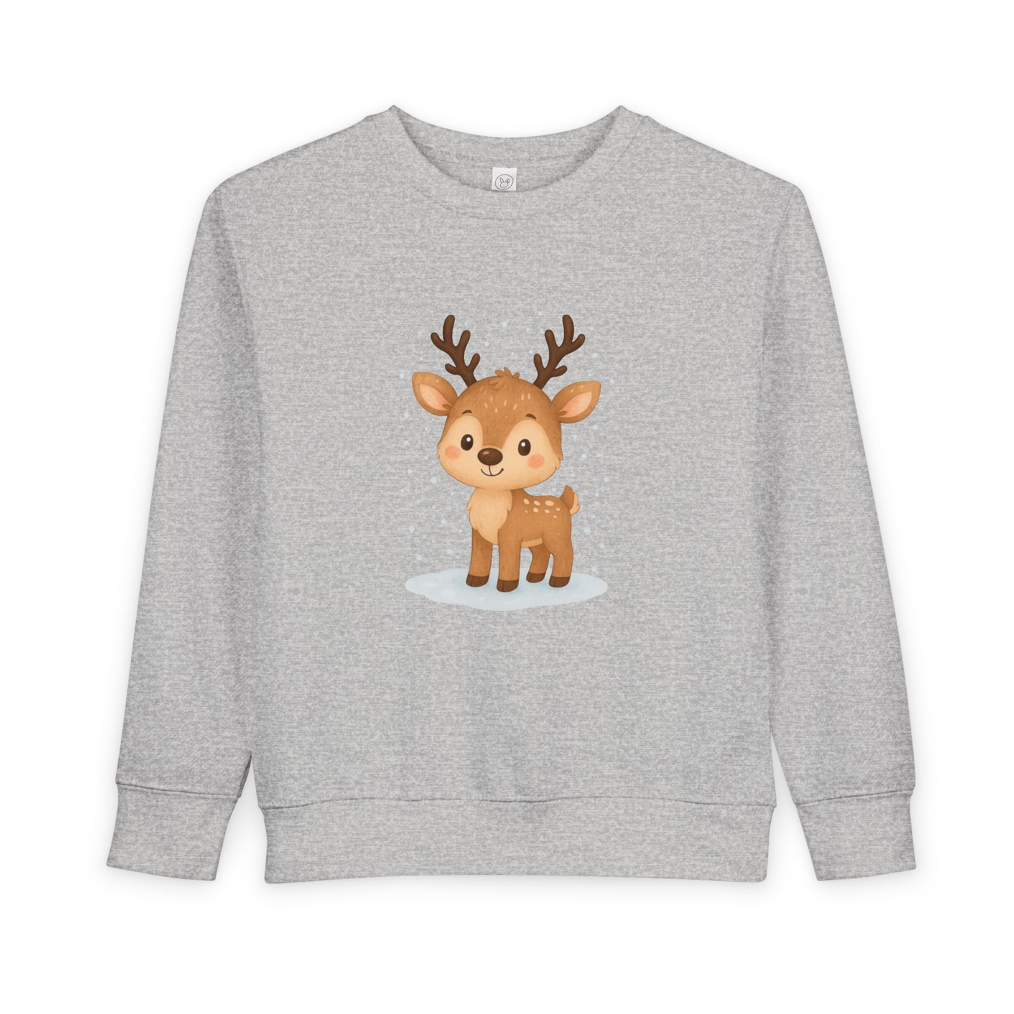 Cute Reindeer Toddler Christmas Sweatshirt – Cozy Holiday Pullover for Kids