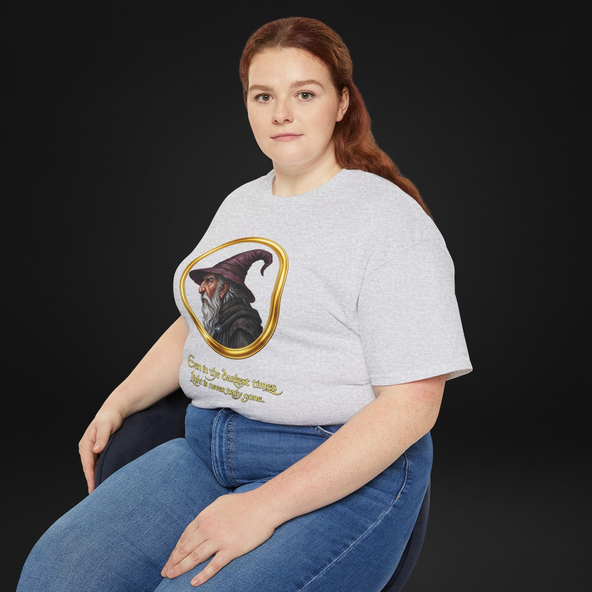 Vintage Wizard Graphic T-Shirt | Fantasy Side Profile Tee