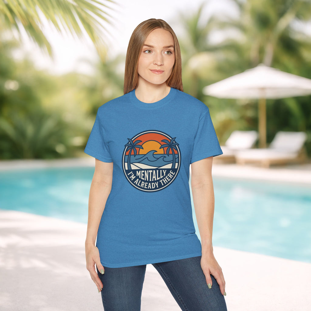 Mentally I’m Already There Summer Beach Sunset T-Shirt
