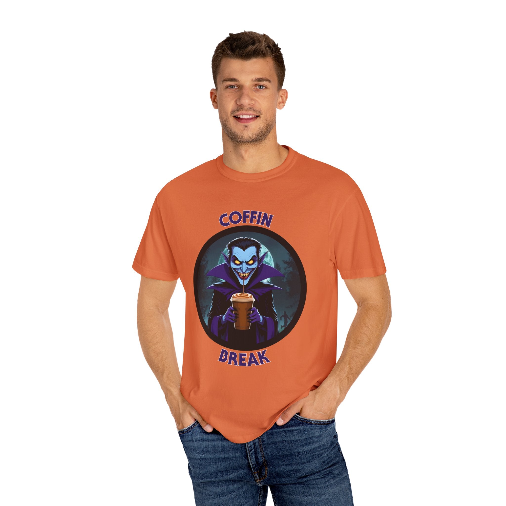 Coffin Break T-shirt (Even vampires need caffeine)