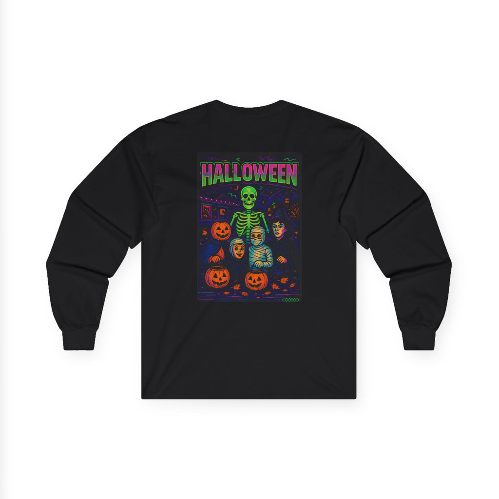 Retro Neon Halloween Trick-or-Treat Shirt