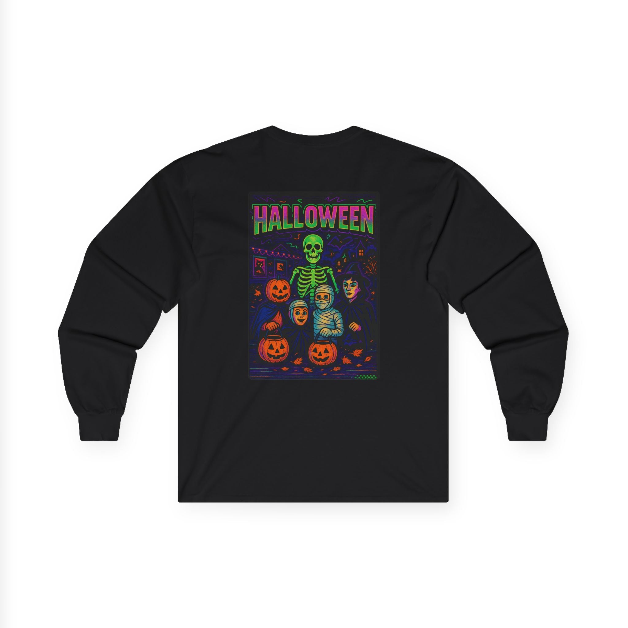 Retro Neon Halloween Trick-or-Treat Shirt