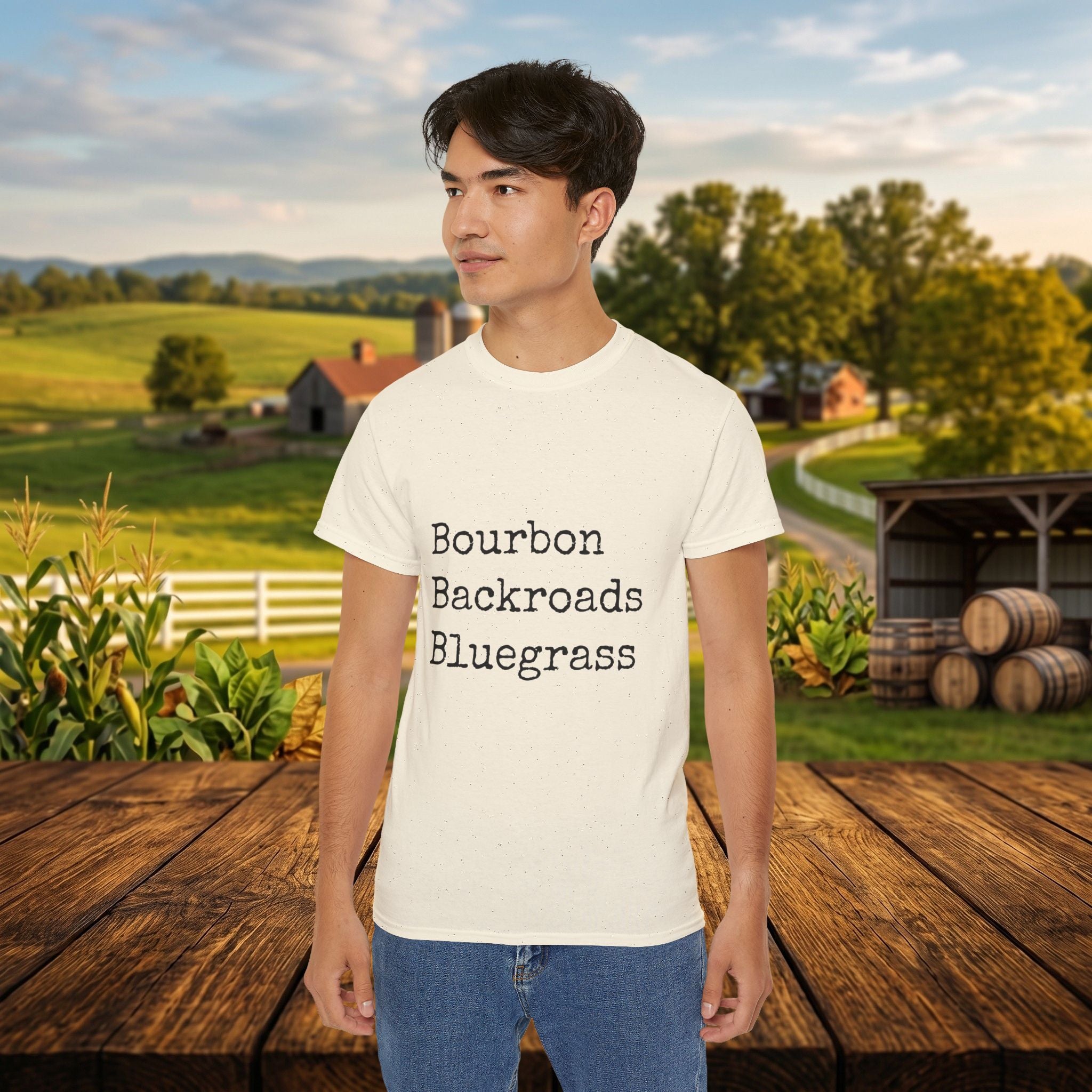 Bourbon Backroads Bluegrass Kentucky T-Shirt | Southern Comfort Graphic Tee