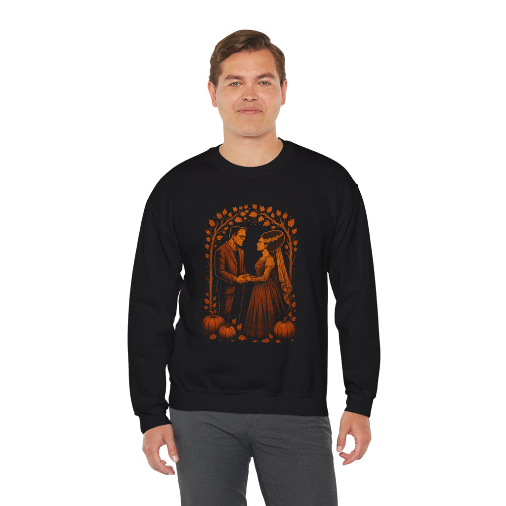 The Monster and The Bride — Vintage Halloween Sweatshirt