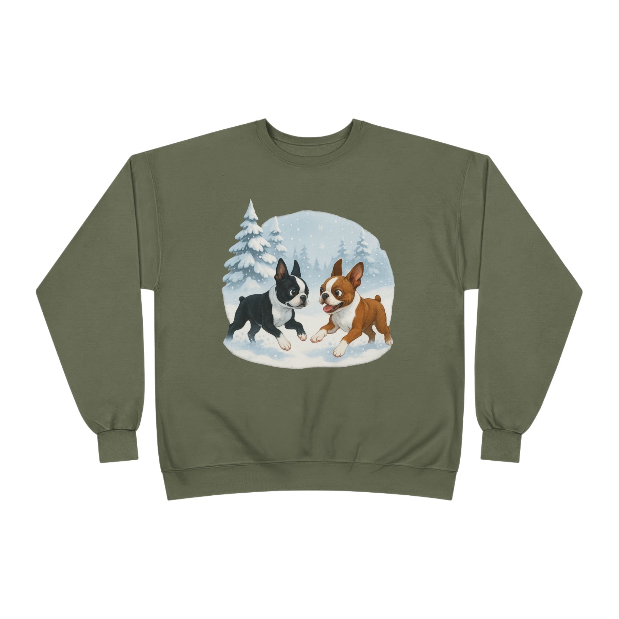 Boston Terriers Winter Wonderland Sweatshirt