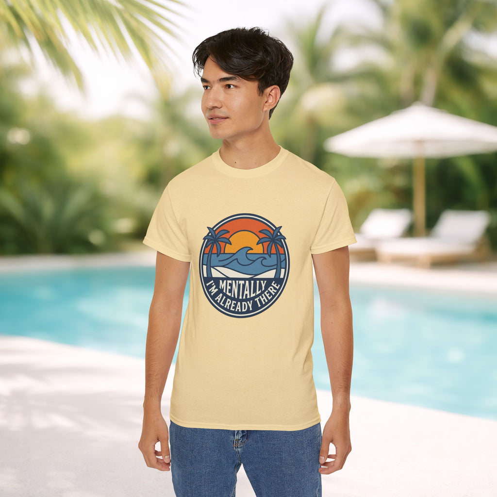Mentally I’m Already There Summer Beach Sunset T-Shirt