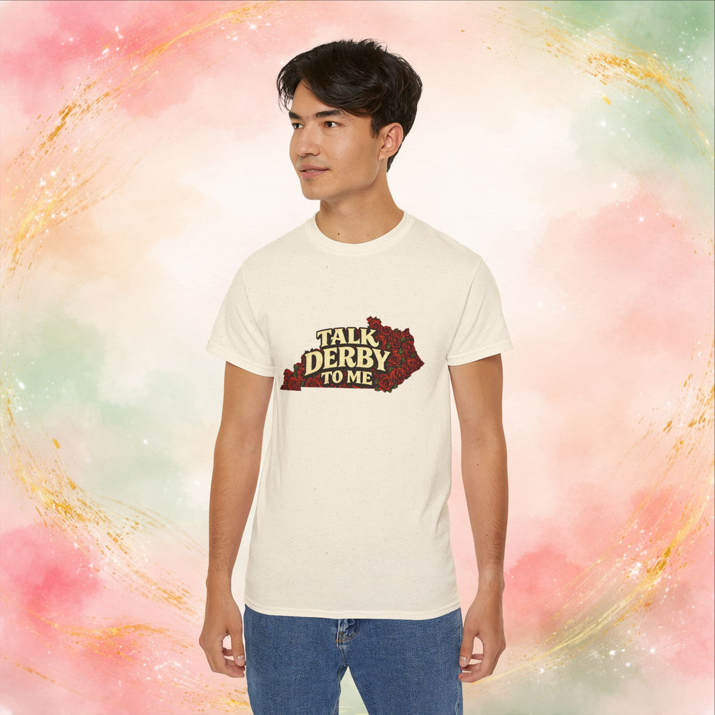 Talk Derby To Me T-Shirt | Kentucky Derby Roses Graphic Tee