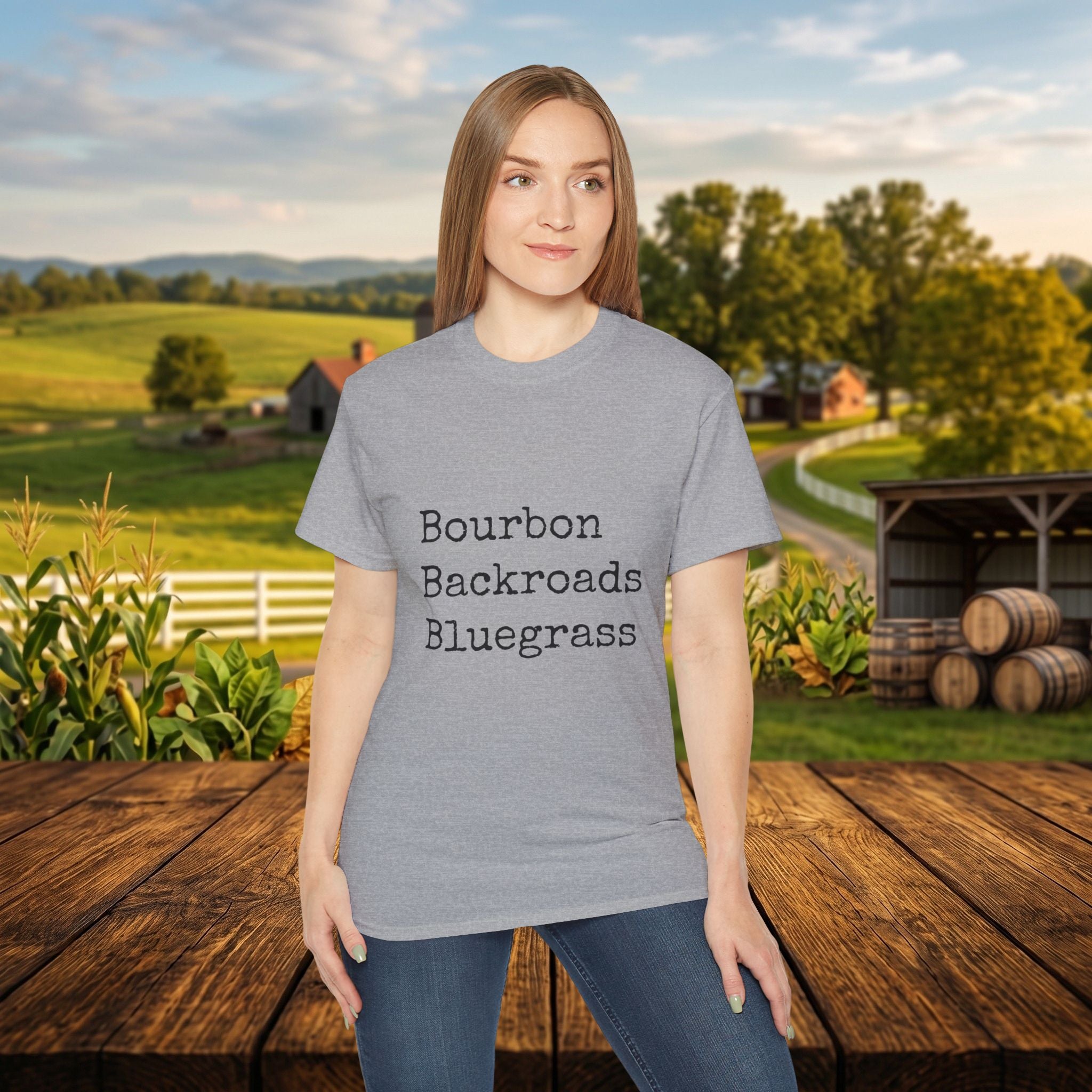 Bourbon Backroads Bluegrass Kentucky T-Shirt | Southern Comfort Graphic Tee