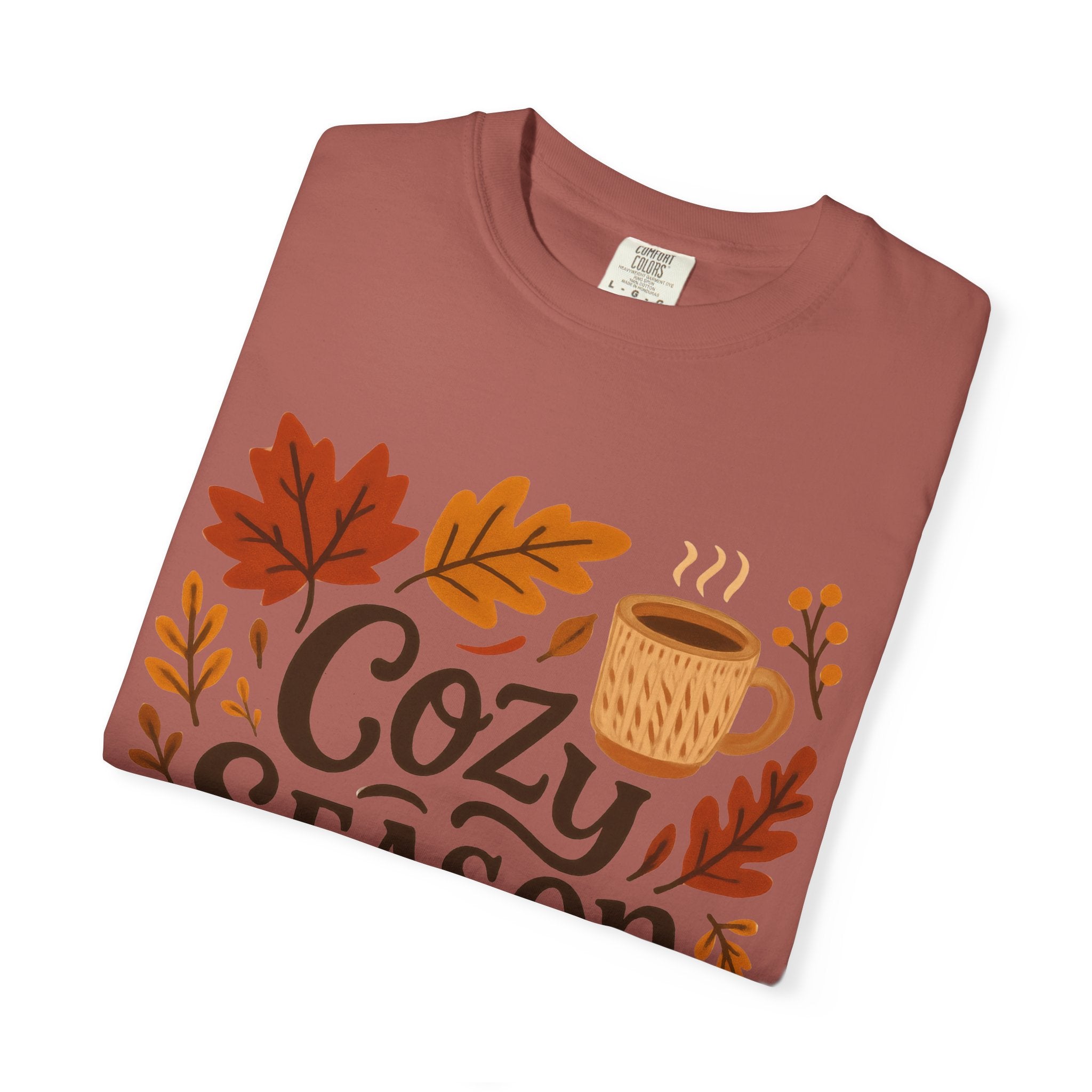 Cozy Season Unisex T-shirt, Fall Fashion Tee, Autumn Apparel, Gift for Him/Her, Pumpkin Spice Shirt, Relaxing Vibes