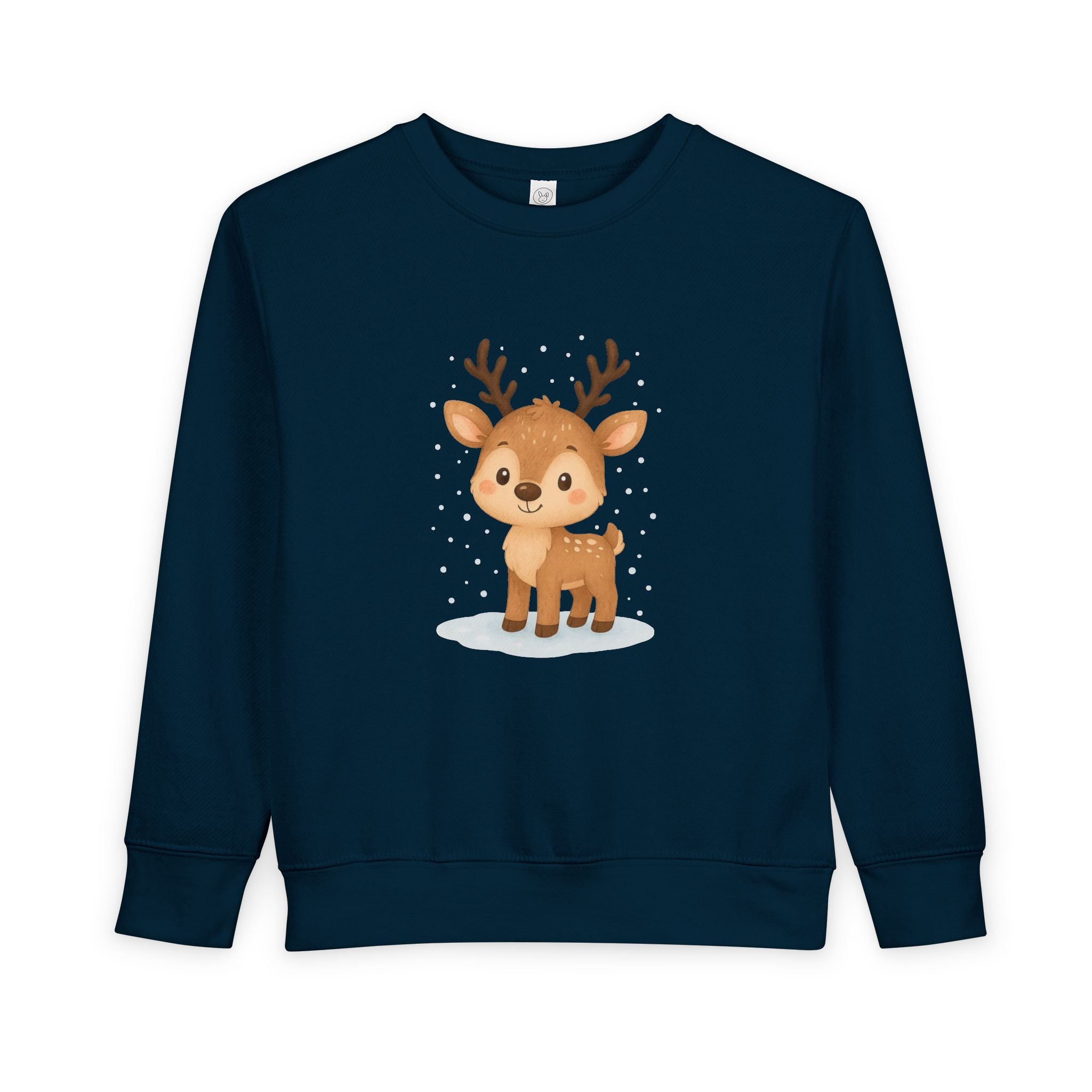 Cute Reindeer Toddler Christmas Sweatshirt – Cozy Holiday Pullover for Kids