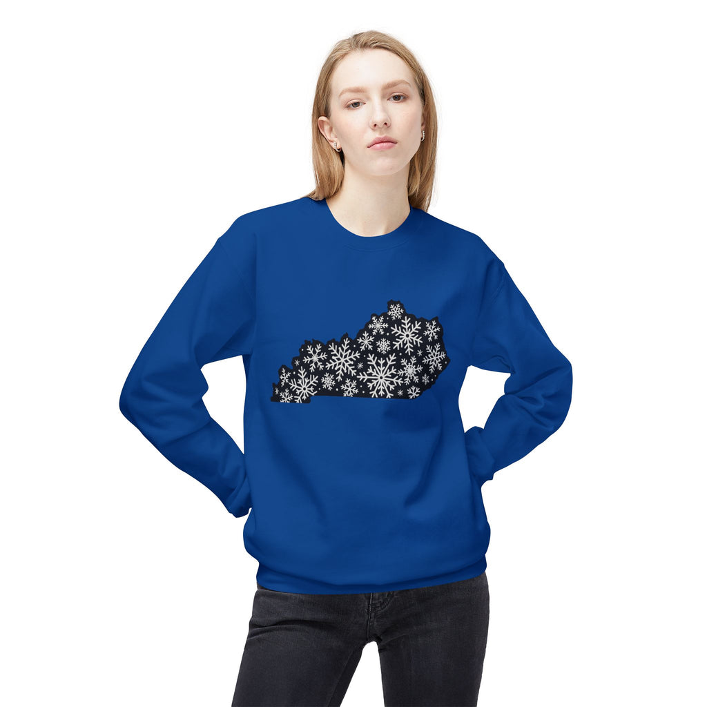 Snowflakes Over Kentucky Winter Sweatshirt