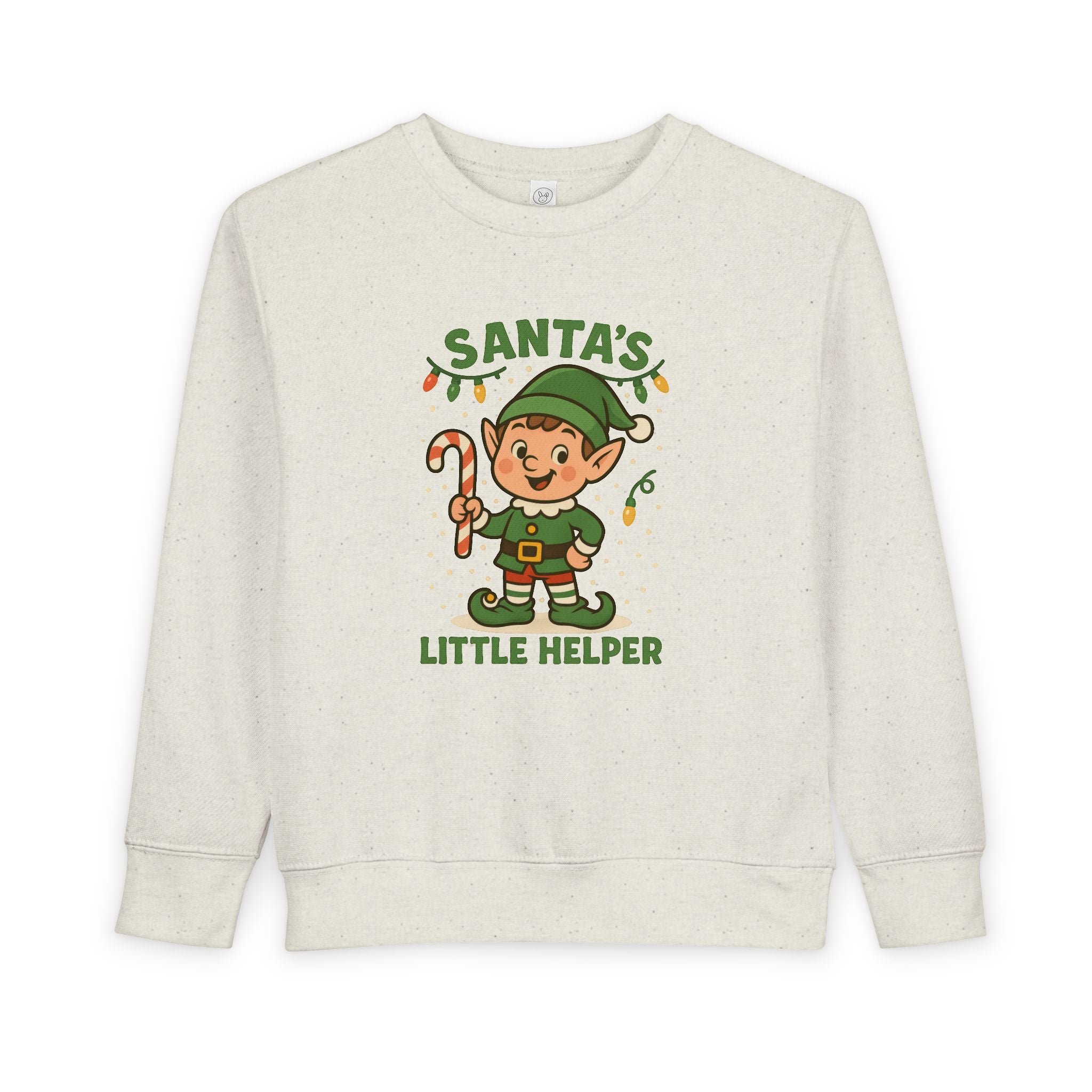 Santa’s Little Helper Toddler Christmas Sweatshirt – Cute Elf Holiday Pullover