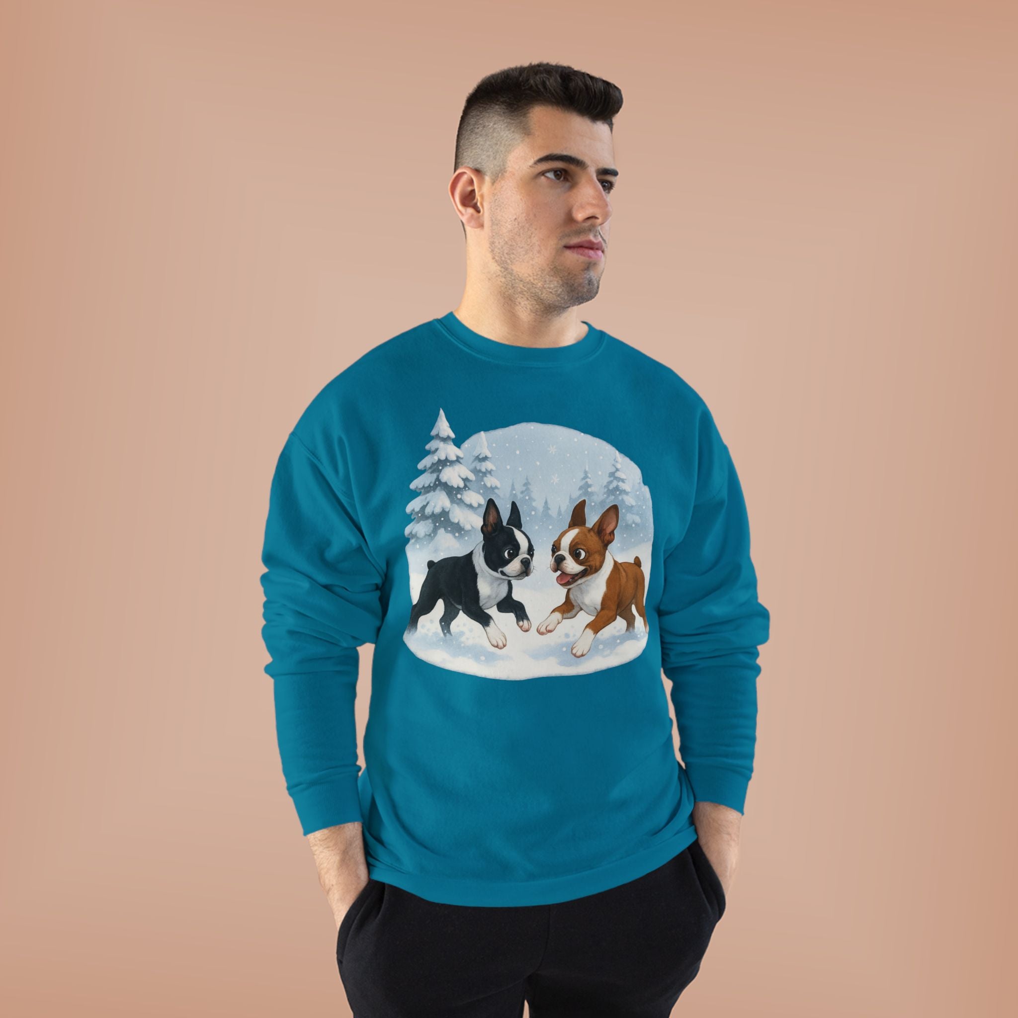 Boston Terriers Winter Wonderland Sweatshirt
