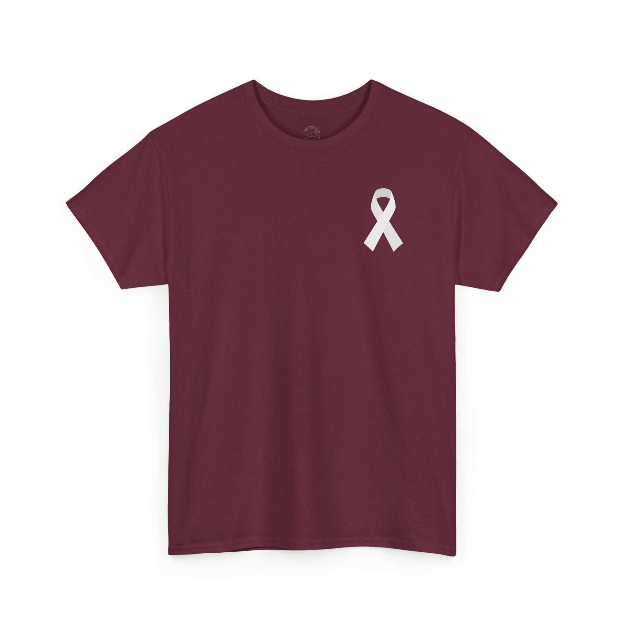 Breathe Hope – White Flower Lung Cancer Awareness T-Shirt