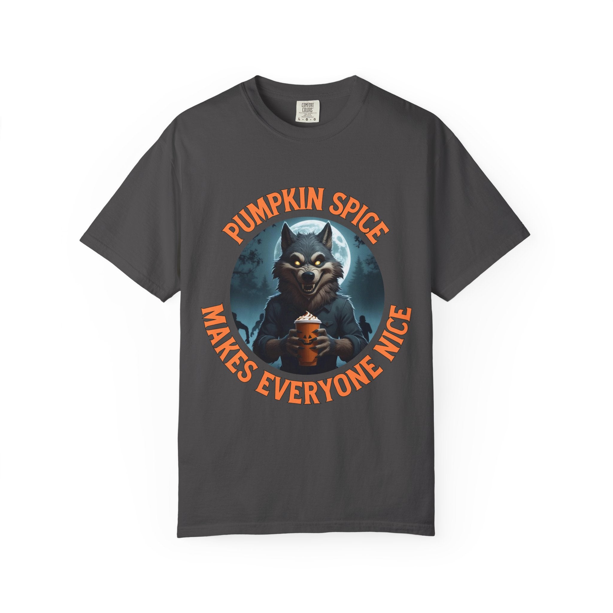 Pumpkin Spice Werewolf Halloween Shirt – Fall Coffee Lovers Tee