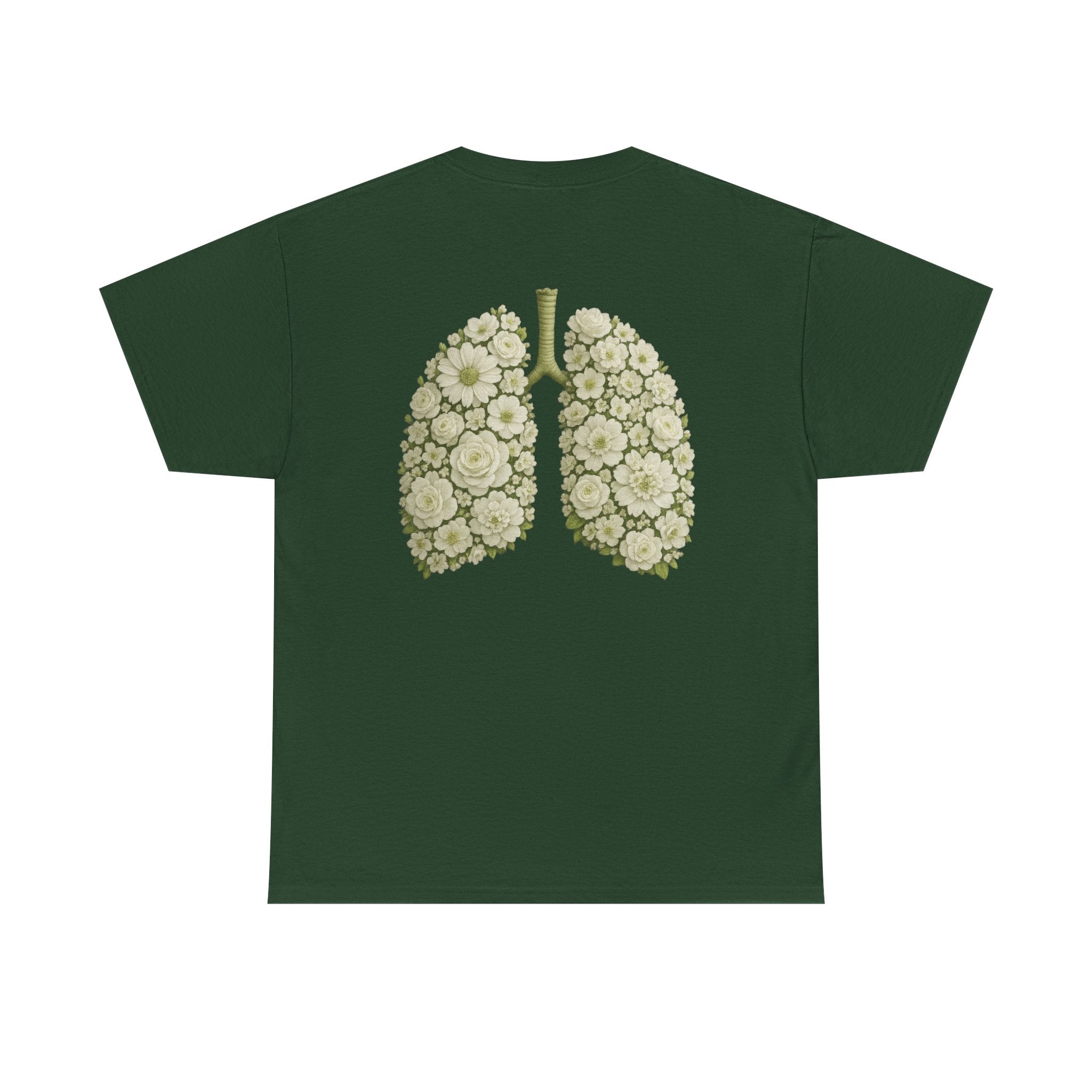 Breathe Hope – White Flower Lung Cancer Awareness T-Shirt