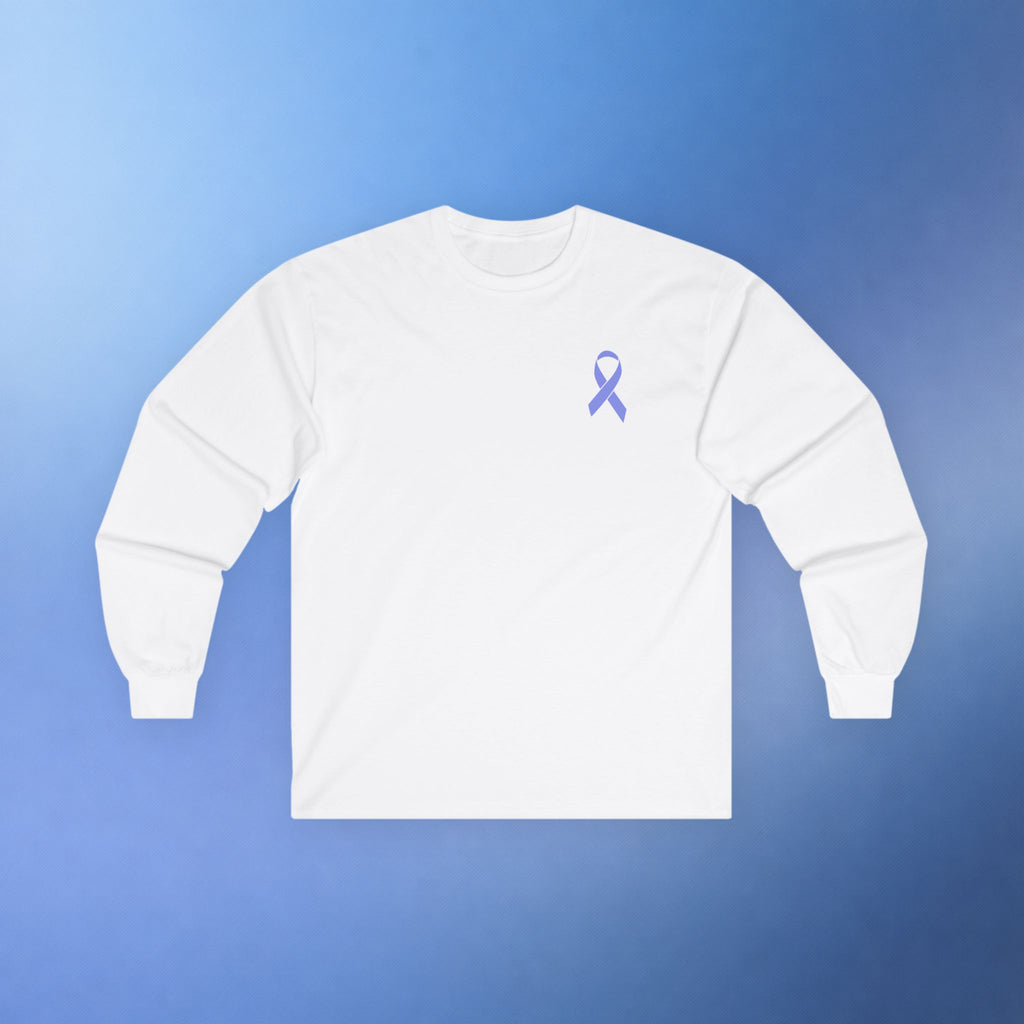 Esophageal Cancer Awareness Long Sleeve T-Shirt | This Is What Strength Looks Like Butterfly Ribbon Shirt