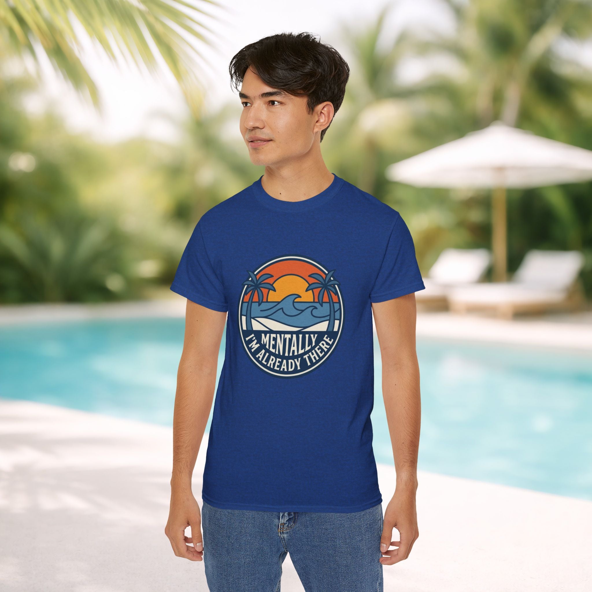 Mentally I’m Already There Summer Beach Sunset T-Shirt