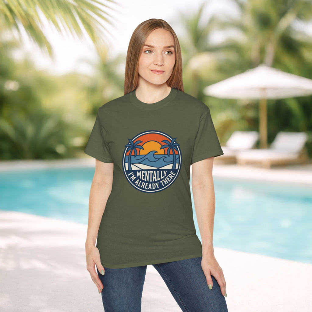 Mentally I’m Already There Summer Beach Sunset T-Shirt