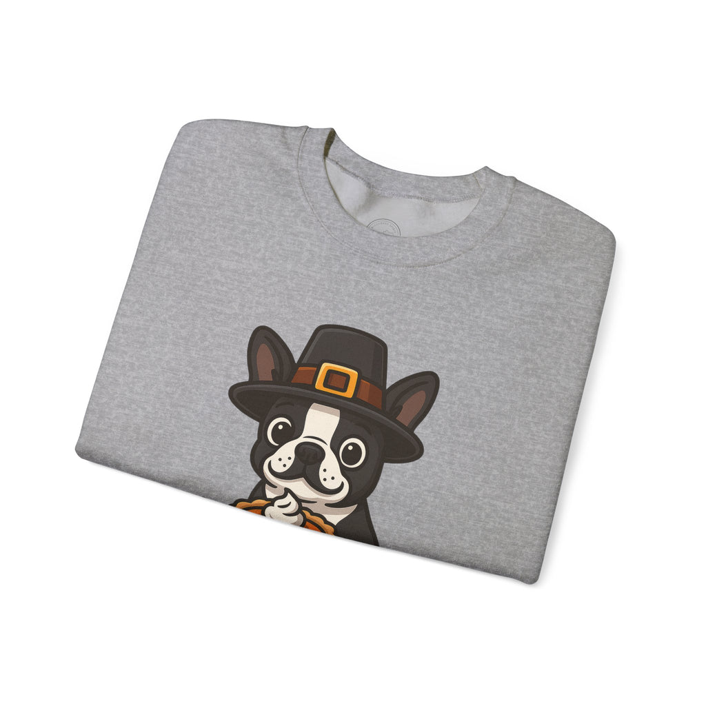 Boston Terrier Pilgrim Thanksgiving Sweatshirt