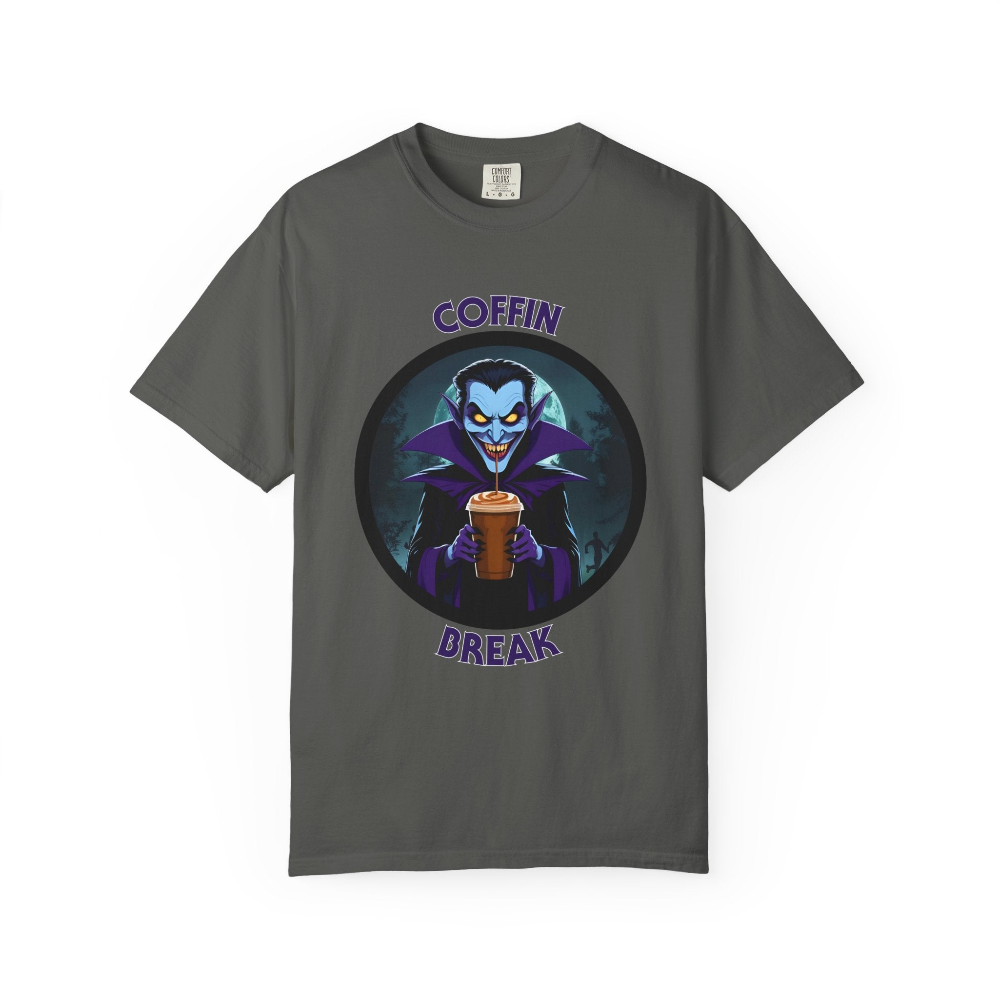 Coffin Break T-shirt (Even vampires need caffeine)