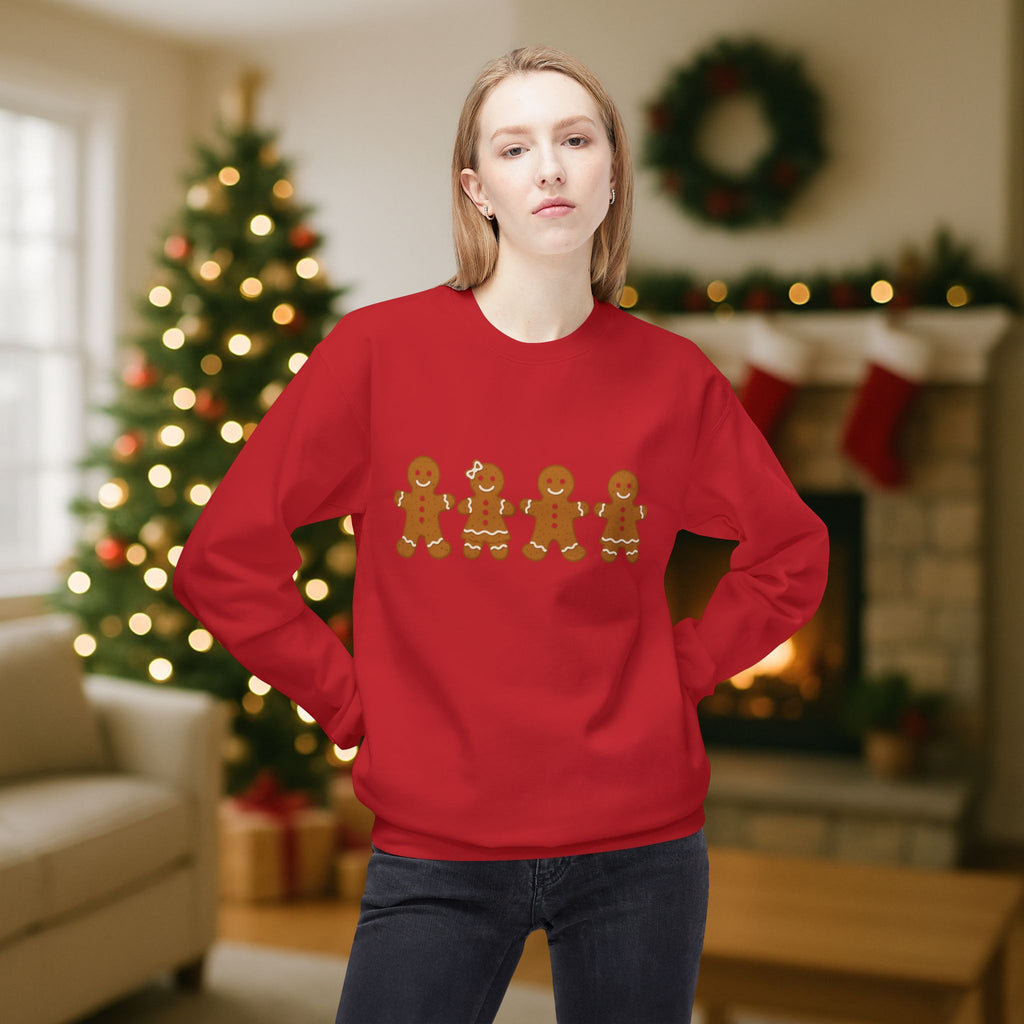 Gingerbread Family Christmas Sweatshirt – Cute Holiday Cookie Crewneck | Festive Matching Family Christmas Sweater