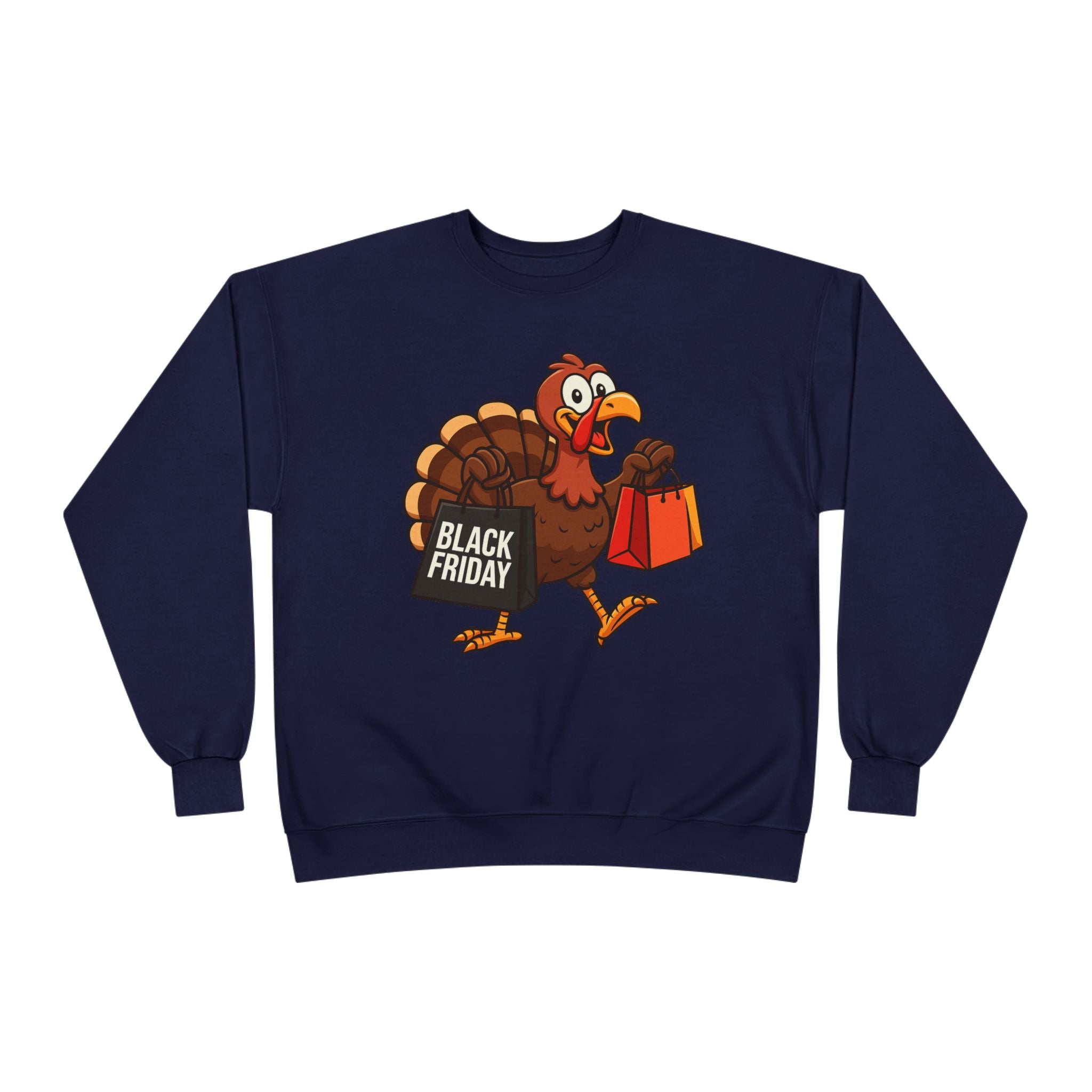 Black Friday Shopping Turkey Sweatshirt – Funny Thanksgiving & Holiday Gift